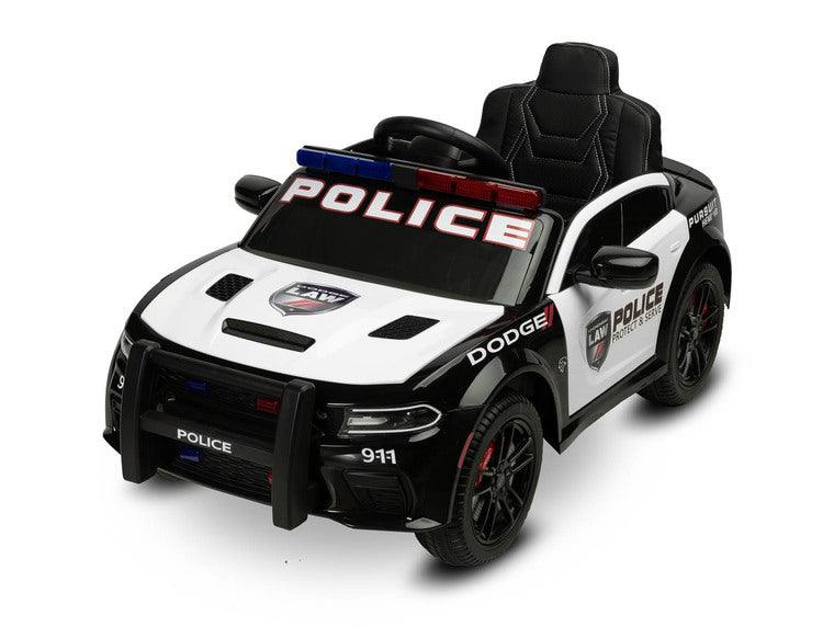 Dodge Charger Police from Toyz is a licensed battery carrier modeled on the iconic American car. The youngest users will be able to feel like American policemen. They will hear the sound of the V8 engine. To go in pursuit, all you have to do is turn on the police lights with a siren with one button. Two powerful 40W motors will help in chasing criminals, and stopping them will be facilitated by a microphone with a megaphone built into the vehicle. Comfort and safety are ensured by EVA foam wheels.