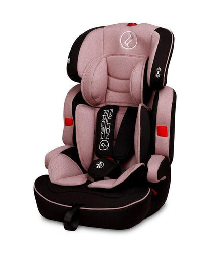 The Falcon Fresh car seat is a universal, safe and budget-friendly car seat in the weight category 9-36 kg (group: 1, 2, 3). It provides a high level of travel comfort. It has a comfortable height-adjustable headrest, 5-point belts with pads, soft and friendly to the touch, removable upholstery and ergonomic armrests. Thanks to its design, it is easy to adjust it to the next weight group. The seat has removable belts and a removable backrest.