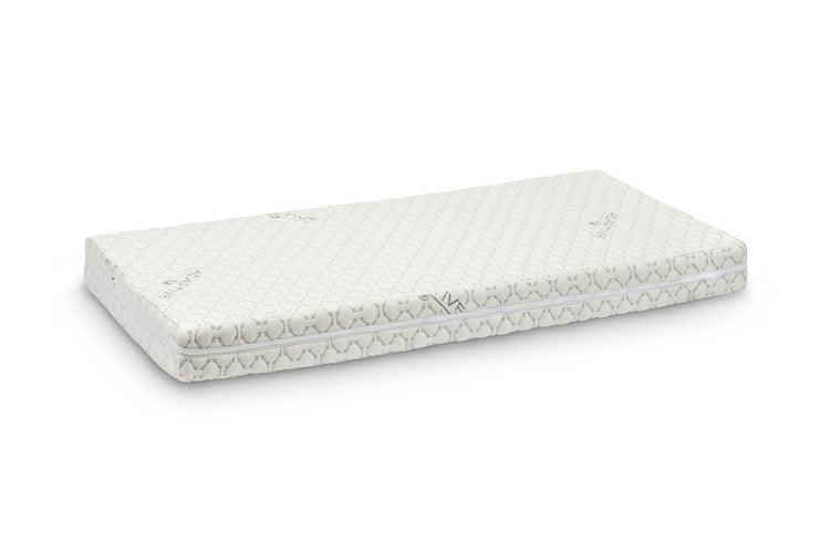 Mattress Flexible is a double-sided mattress made of technologically advanced materials - Adaptive fabric and Flexible HR foam. In response to heat, the weave in Adaptive fabric becomes looser, ensuring faster heat dissipation, and returns to its original form as the temperature drops. Thanks to these properties, it helps maintain appropriate thermal comfort during sleep. Additionally, it is soft to the touch and pleasant to the skin. Flexible HR foam is a material with high elasticity and adaptability.