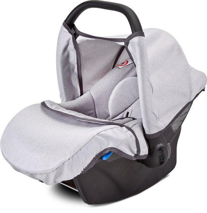 The Musca car seat is a perfect complementation of our Camini travel systems. Lightweight and can be easily installed in the car or on the stroller frame. Whenever you need to make a trip with your child, a car seat/stroller frame combo is the best option for you and your child. The Musca car seat can be used through your baby’s first year of life (until exceeding 10 kg of weight). You will always transport your child rearward-facing which is the safest option. Complies with the European norm ECE R44/04.