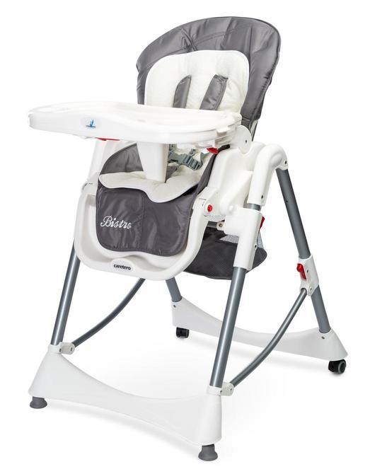 The Bistro highchair is like a small, neat and elegant restaurant for your baby in which he or she will enjoy each and every meal. It can also serve as a safe place to play and looks simply great!High chair suitable for children from 6 months up to 3-4 years old. Broad selection of elegant designs to fit the tastes of you and your baby. The chair has a unique feature which allows to lay the backrest flat, giving your child maximum comfort during resting. Soft cotton insert for even more cosiness. 