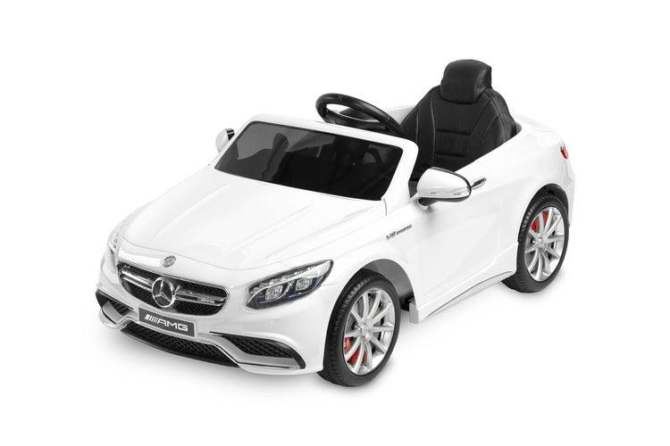 Mercedes Benz AMG S63 - Making a little drivers dreams about their own Mercedes coming true is now easier than ever. This fantastic licensed Mercedes-Benz S63 AMG battery car from Toyz has some serious equipment on board LED lights, two driving speeds, melodies. Teaching the child to drive is super-safe thanks to the included remote controller.