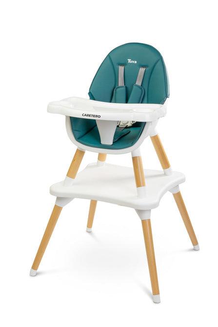 Tuva is a high chair that combines a unique Scandinavian style with functionality. Thanks to their simple design, they can be quickly adapted to the needs of the child. With a few movements (without removing the legs) it turns from a high chair into a stylish chair + table set. Tuva is made of high-quality materials, which makes it durable and safe. It has five-point belts and additional protection at the tray, which prevents the baby from slipping.